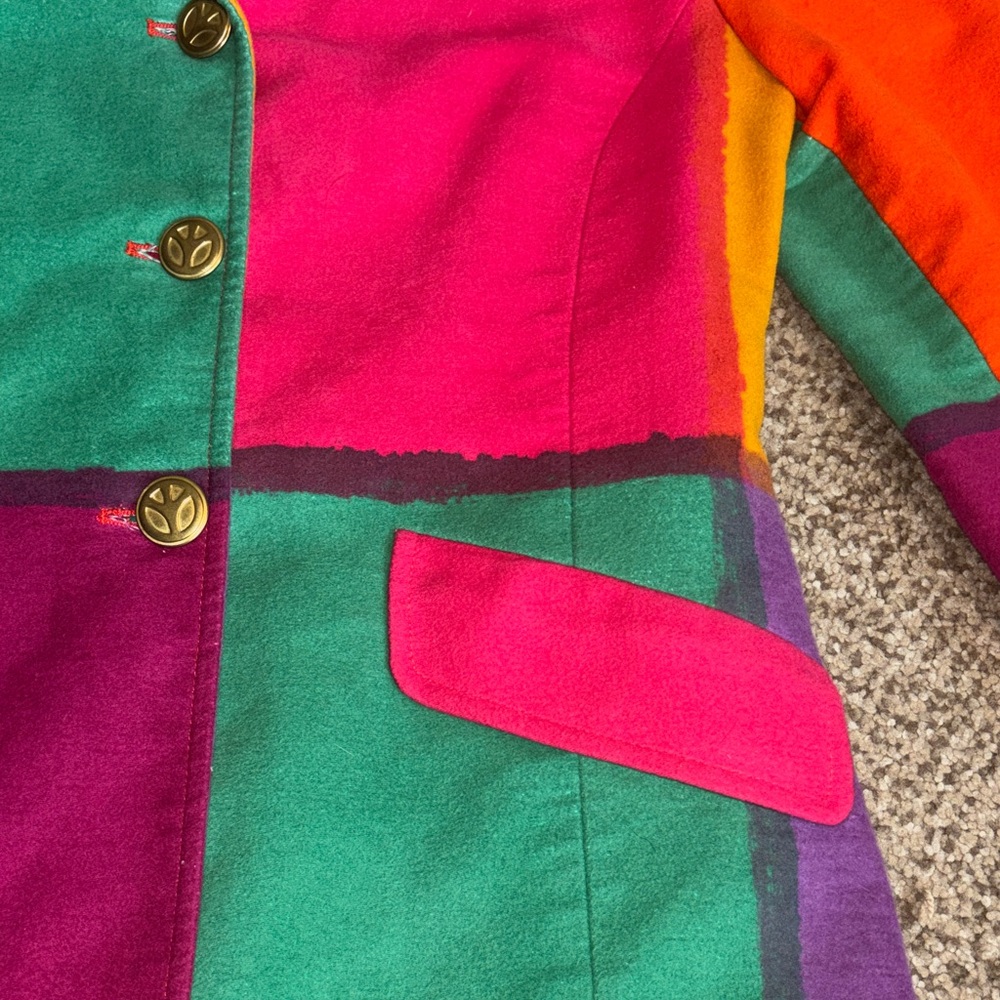 Moschino Multicolor Patchwork Blazer in Pink, Ora… - image 7